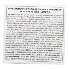 Dầu gội Aromatica hương thảo ngăn rụng tóc 180ml