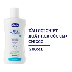 Dầu gội chiết xuất hoa cúc 0M+ Chicco 200ml