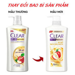 Dầu gội Clear 48 giờ sạch gàu ngứa 630g