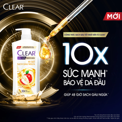 Dầu gội Clear 48 giờ sạch gàu ngứa 630g