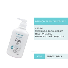 Dầu gội Curél cấp ẩm chuyên sâu cho tóc & da đầu 420ml