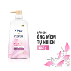 Dầu gội Dove óng mềm tự nhiên 640g