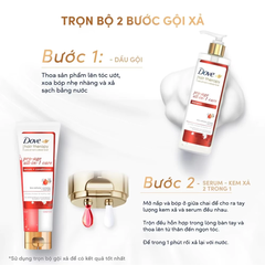 Dầu Gội Dove tóc phồng dày & ngăn lão hóa 380ml
