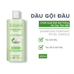 Dầu gội Evoluderm cho tóc dễ bết dầu 400ml