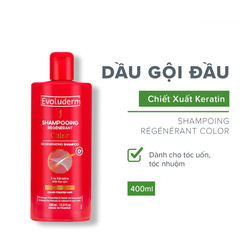 Dầu gội Evoluderm cho tóc nhuộm bóng mượt bền màu 400ml