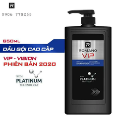 Dầu gội hương nước hoa cao cấp Romano VIP Vision/Passion 650g