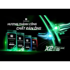 Dầu gội hương nước hoa Romano Classic/Attitude/Force/Gentleman 650g