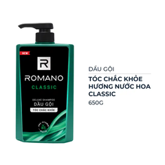 Dầu gội hương nước hoa Romano Classic/Attitude/Force/Gentleman 650g