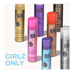 Dầu gội khô GIRLZ ONLY hương cam quýt/trái cây/tóc bồng bềnh/tóc bết rối/làm sạch tóc/cho tóc sáng màu/tối màu 200ml