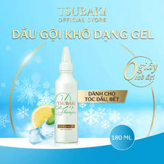 Dầu gội khô Tsubaki dạng gel dành cho tóc dầu, bết 180ml