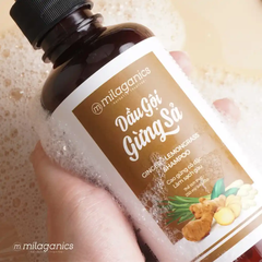 Dầu gội Milaganics chiết xuất Gừng Sả làm sạch gàu 250ml