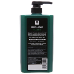 Dầu gội Romano hương nước hoa Gentleman/Classic/Attitude 650g