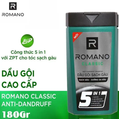 Dầu gội sạch gàu hương nước hoa Romano Classic/Force 180g