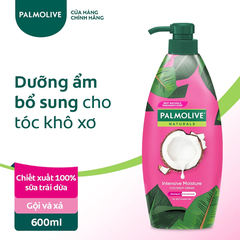 Dầu gội xả 2in1 Palmolive dưỡng ẩm tóc từ sữa dừa 600ml