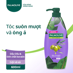 Dầu gội xả 2in1 Palmolive suôn mượt từ dầu olive và keratin 600ml