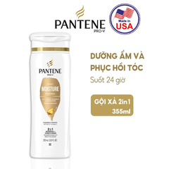 Dầu gội xả 2in1 Pantene dưỡng ẩm tóc 355ml