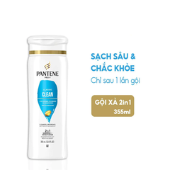 Dầu gội xả 2in1 Pantene sạch sâu chắc khỏe 355ml