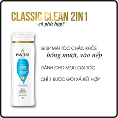 Dầu gội xả 2in1 Pantene sạch sâu chắc khỏe 355ml