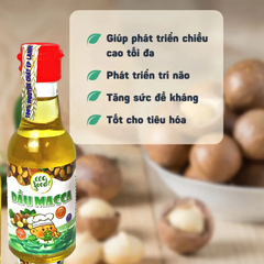 Dầu macca nguyên chất Ecofood 60ml dành cho trẻ từ 6 tháng tuổi