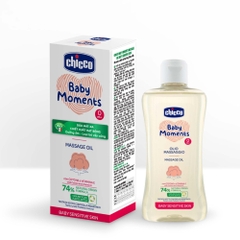 Dầu mát-xa chiết xuất hạt bông Chicco 0M+ 200ml