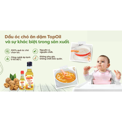 Dầu óc chó nguyên chất Topoil 60ml/100ml dành cho bé từ 6 tháng tuổi