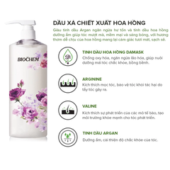 Dầu xả Biochem chiết xuất hoa hồng kích thích mọc tóc 950ml