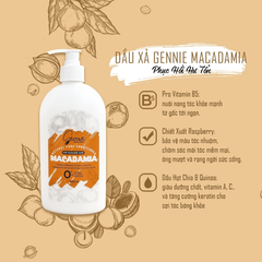 Dầu xả Gennie Macadamia phục hồi hư tổn 400ml