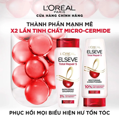 Dầu xả L'Oreal Paris giảm 5 dấu hiệu của tóc hư tổn 280ml