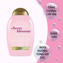 Dầu xả OGX chiết xuất hoa anh đào cấp ẩm cho tóc 385ml