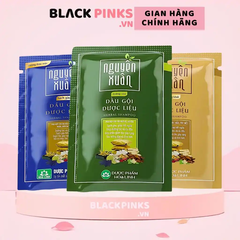 Dây 10 gói dầu gội dược liệu Nguyên Xuân tóc thường/sạch gàu/bồng bềnh/dưỡng tóc gói 5.5ml