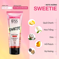 Dưỡng thể chống nắng Malissa Kiss hương nước hoa Hottie/Delight/Sweetie 200g