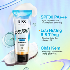 Dưỡng thể chống nắng Malissa Kiss hương nước hoa Hottie/Delight/Sweetie 200g