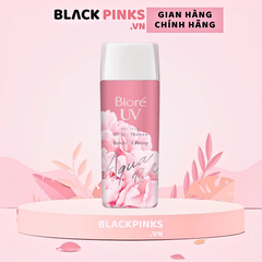 Gel chống nắng Bioré màng nước dưỡng ẩm hương hoa mẫu đơn 90ml
