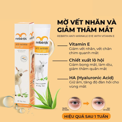 Gel dưỡng mắt Rebirth ngăn ngừa nếp nhăn & quầng thâm 30g