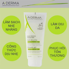 Gel rửa mặt & tắm gội A-Derma dịu nhẹ cho da 200ml