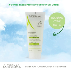 Gel rửa mặt & tắm gội A-Derma dịu nhẹ cho da 200ml