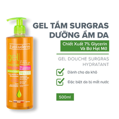 Gel tắm Evoluderm chiết xuất Surgras 500ml