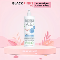 Gel tắm gội cho bé Evoluderm chiết xuất Cotton 500ml