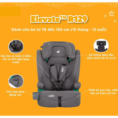 Ghế ngồi ô tô trẻ em Joie Elevate R129 Shale /Thunder