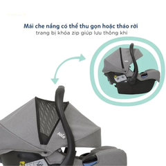 Ghế ngồi ô tô trẻ em Joie i-Gemm 3 Shale /Pebble