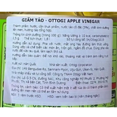 Giấm táo Ottogi Hàn Quốc chai 1.8L