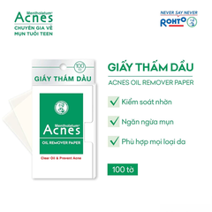 Giấy thấm dầu Acnes kiểm soát nhờn, ngừa mụn 100 tờ