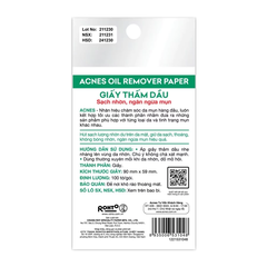 Giấy thấm dầu Acnes kiểm soát nhờn, ngừa mụn 100 tờ