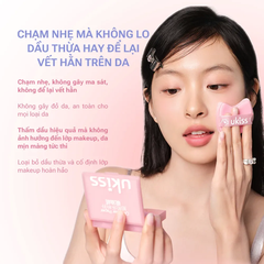 Giấy thấm dầu hoa hồng Ukiss (100 tờ/hộp)