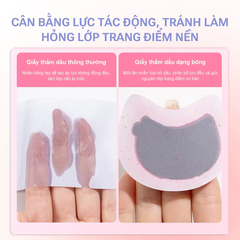 Giấy thấm dầu hoa hồng Ukiss (100 tờ/hộp)