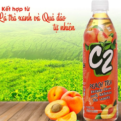 Hồng trà C2 vị đào chai 455ml