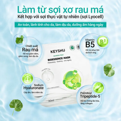 Hộp 10 gói mặt nạ Keyshu sợi sơ rau má 30ml