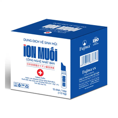 Hộp 12 chai dung dịch vệ sinh mũi Fujisalt I-on muối 90ml