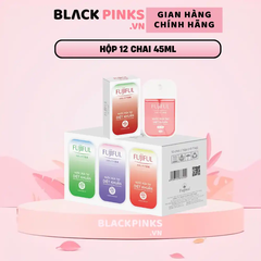 Hộp 12 chai rửa tay diệt khuẩn dưỡng da Fujiful 9 hương 45ml