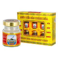 Hộp 6 lọ nước yến sào Khánh Hòa Sanest có đường 70ml